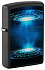 Зажигалка ZIPPO UFO Flame с покрытием Black Light, латунь/сталь, черная, матовая, 38x13x57 мм - Фото 1