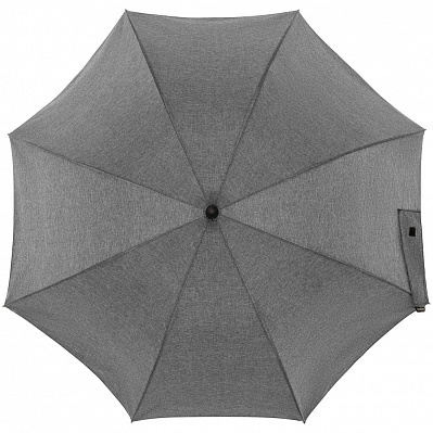 Зонт-трость rainVestment, светло-серый меланж (Серый меланж)