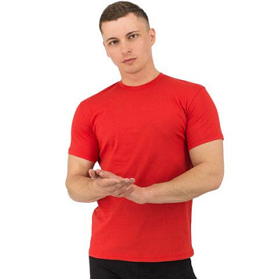 Футболка Star, мужская (красный, 2XL) (Красный)