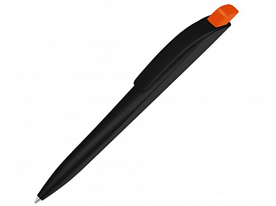 Ручка шариковая пластиковая Stream (Черный/оранжевый)