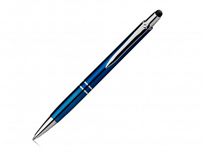 Ручка-стилус пластиковая шариковая (Синий)
