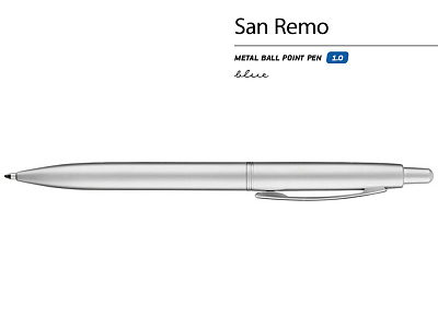 Ручка металлическая шариковая San Remo
