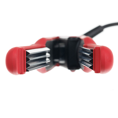 Щипцы-гофре для волос DEWAL BEAUTY Comfort 15x95 мм, красные