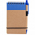 Блокнот на кольцах Eco Note с ручкой, синий - Фото 1