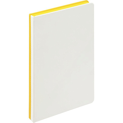 Ежедневник Duplex, недатированный, белый с желтым (Желтый)