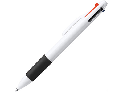 Ручка пластиковая шариковая KUNOY с чернилами 4-х цветов (Черный)