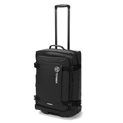 Сумка на колесах TORBER Mobi, чёрный, полиэстер 900D с PU покрытием, 60 х 38 х 25,5 см, 57 л (Черный)