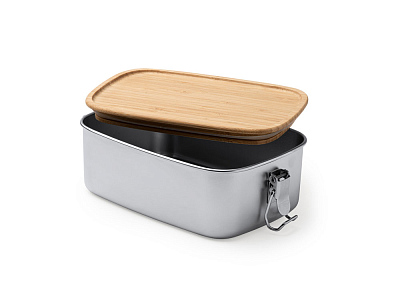 Ланч-бокс DAIKON из нержавеющей стали с бамбуковой крышкой
