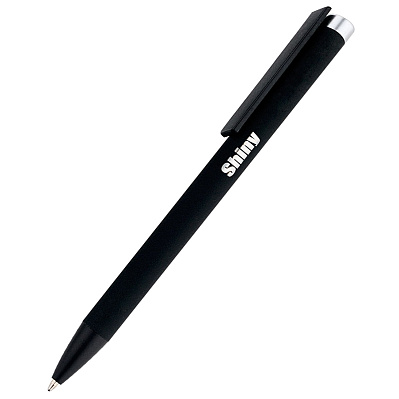 Ручка металлическая Slice Soft софт-тач, серебряная (Серебристый)