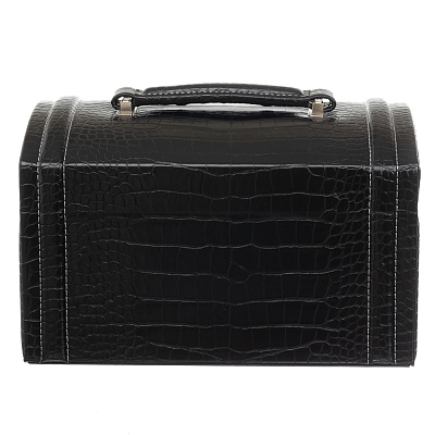 Шкатулка для украшений Jardin D'Ete, цвет черный,  "рептилия", 24,5 х 17 х 14,5 см