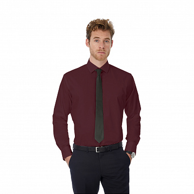 Рубашка мужская с длинным рукавом Black Tie LSL/men  (Бордовый)