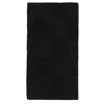 Плед Cella вязаный, черный (без подарочной коробки)