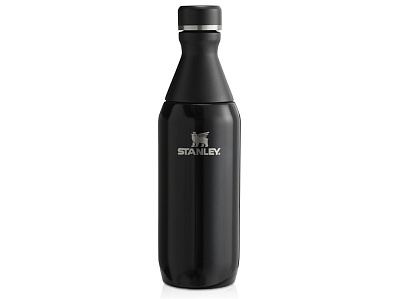 Бутылка для воды Stanley All Day Slim объемом 350 мл - черный глянцевый (Черный глянцевый)