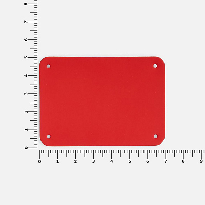 Лейбл Eta Soft Touch, XL, красный