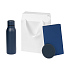 Подарочный набор Sorento, синий (термобутылка, ежедневник, зарядное устройство) - Фото 1