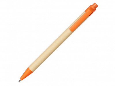 Ручка шариковая Berk (Натуральный/оранжевый)