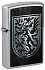 Зажигалка ZIPPO Dragon Design с покрытием Street Chrome, латунь/сталь, серебристая, 38x13x57 мм - Фото 1