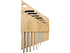 Набор инструментов Allen с шестигранным ключом из бамбука - Фото 2