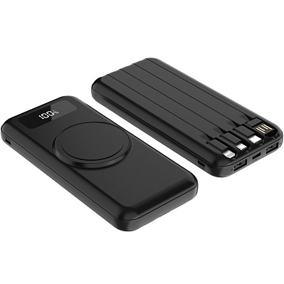 Внешний аккумулятор Authority с беспроводной зарядкой (5W), 10000 mAh  (Чёрный)