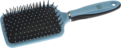 Щетка Dewal Beauty серия "Голубая лагуна " массажная с нейлоновым штифтом, прямоугольная (Голубой)