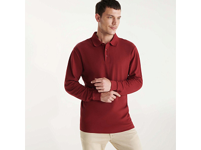 Рубашка поло Estrella мужская с длинным рукавом