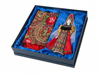 Подарочный набор Катерина: кукла, платок (Красный)