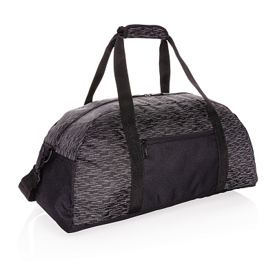 Светоотражающая спортивная сумка из RPET AWARE™ (Черный;)