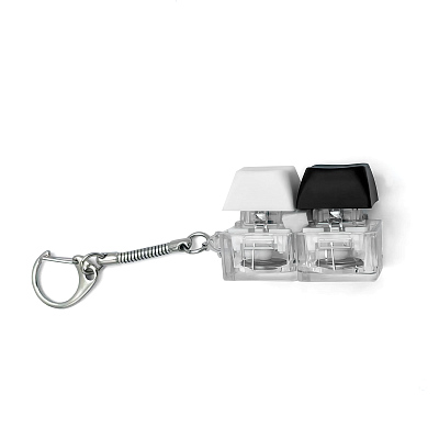 Брелок KeyDuo с LED подсветкой, чёрно-белый