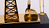 Подставка с часами "Нефтяная качалка", золотистый - Фото 5