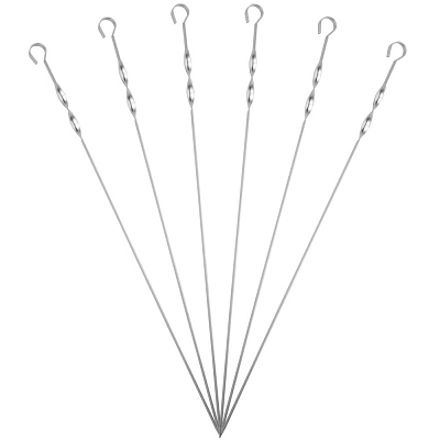 Набор шампуров в чехле Long Bower, серый