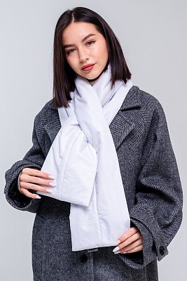 Шарф Bubble, стёганый (белый)