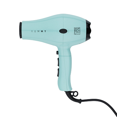 Фен DEWAL BEAUTY YumMy Aqua, зелёный, 2000 Вт, ионизация, 1 насадка