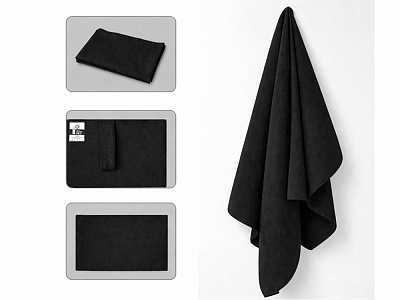 Спортивное полотенце Галпи (Чёрный)