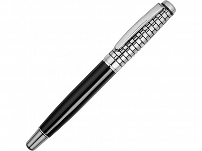 Ручка металлическая роллер Бельведер (Черный/серебристый)