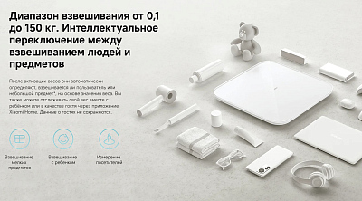 Умные весы Xiaomi Mi Smart Scale S200, белый