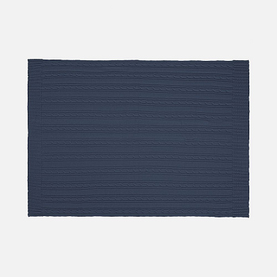 Плед Remitti, серо-синий (сланец)