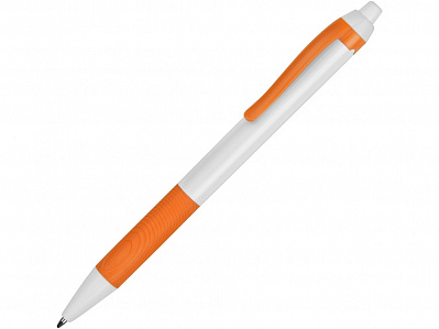 Ручка пластиковая шариковая Centric (Белый/оранжевый)