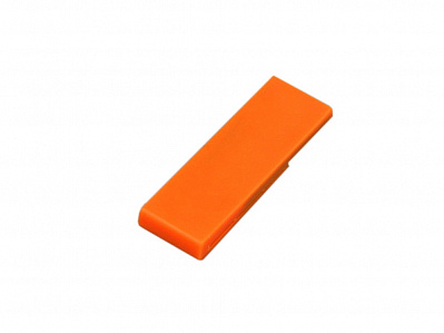 USB 2.0- флешка промо на 16 Гб в виде скрепки (Оранжевый)