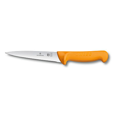 Нож жиловочный VICTORINOX Swibo с лезвием 18 см, жёлтый (Желтый)