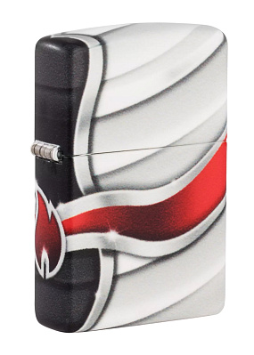 Зажигалка Zippo Flame Design с покрытием White Matte, латунь/сталь, белая, матовая, 38x13x57 мм (Белый)