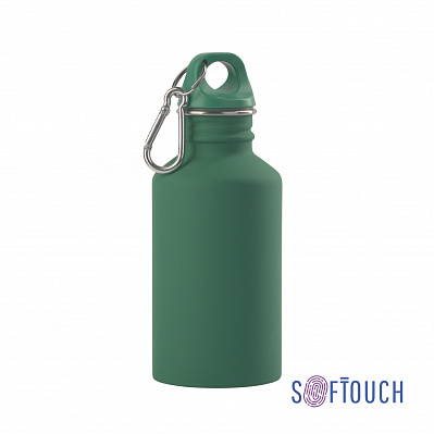 Бутылка для воды "Финиш" 500 мл, покрытие soft touch  (Зеленый)