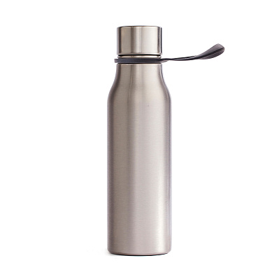 Бутылка для воды VINGA Lean из нержавеющей стали, 550 мл (Черный;)