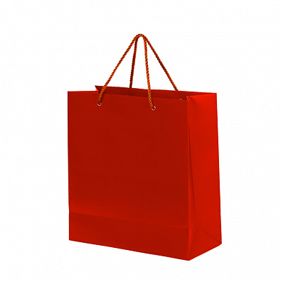 Пакет подарочный GLAM MINI 24х9х28 см  (Красный)