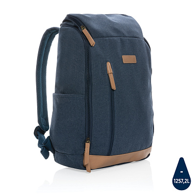 Рюкзак для ноутбука Impact из переработанного канваса AWARE™, 15" (Синий;)