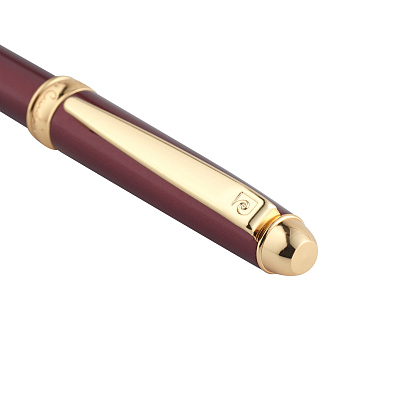 Ручка шариковая Pierre Cardin ECON, цвет - бордовый. Упаковка Е-2