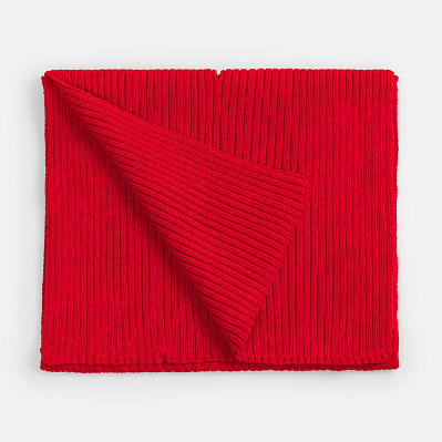 Шарф Yong, белый (Ярко-красный)