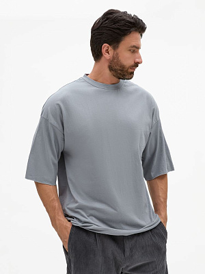 Футболка унисекс оверсайз T1, серая (Серый)