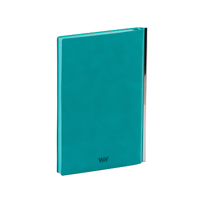 Ежедневник недатированный "Аскона", формат А5, гибкая обложка, бирюзовый