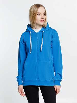 Толстовка на молнии с капюшоном Siverga, бирюзовая