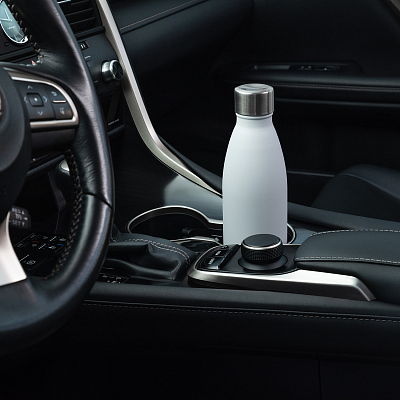 Термобутылка вакуумная герметичная Fresco, оранжевая, гладкое покрытие